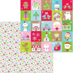 Scrapbooking  Christmas Town Double-Sided Cardstock 12"X12" - Festive Flurry Paper 12x12