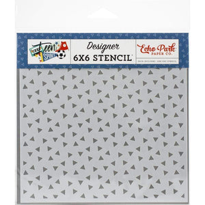 Scrapbooking  Echo Park Stencil 6"X6" - Epic Triangles Paper 12x12