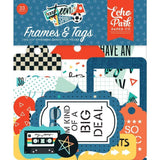 Scrapbooking  Echo Park Teen Spirit Boy Cardstock Ephemera 33/Pkg Frames & Tags Paper 12x12