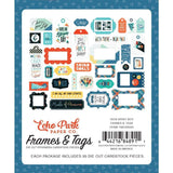 Scrapbooking  Echo Park Teen Spirit Boy Cardstock Ephemera 33/Pkg Frames & Tags Paper 12x12