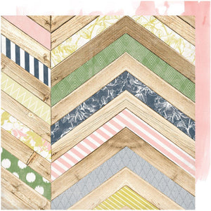 Scrapbooking  Heidi Swapp Emerson Lane Double-Sided Cardstock 12"X12" - Old School Paper 12x12