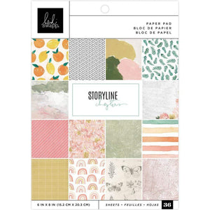 Scrapbooking  Heidi Swapp Single-Sided Paper Pad 6"X8" 36/Pkg Storyline Chapters Paper 12x12