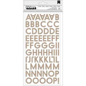 Scrapbooking  Heidi Swapp Storyline Chapters Thickers Stickers 175/Pkg Alphabet/Chipboard Paper 12x12