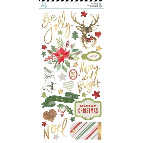 Scrapbooking  ****Coming Soon ***Heidi Swapp Winter Wonderland Cardstock Stickers 93/Pkg Paper 12x12