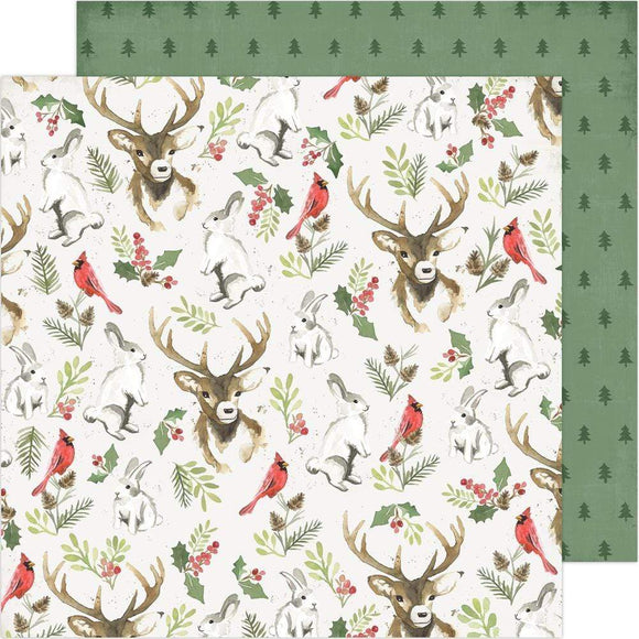 Scrapbooking  Heidi Swapp Winter Wonderland Double-Sided Cardstock 12