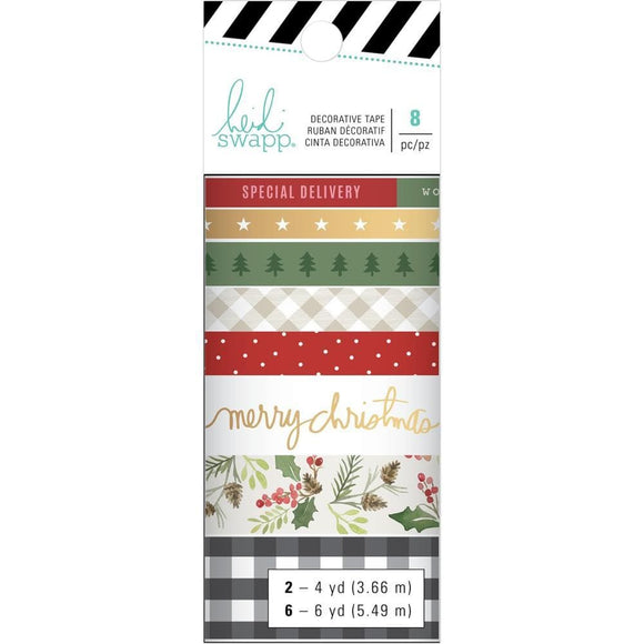 Scrapbooking  Heidi Swapp Winter Wonderland Washi Tape Rolls 8/Pkg Paper 12x12