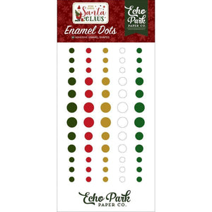 Scrapbooking  Here Comes Santa Claus, Adhesive Enamel Dots 60/Pkg Paper 12x12