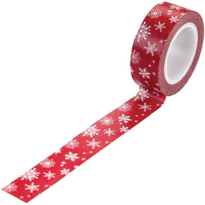 Scrapbooking  Here Comes Santa Claus Decorative Tape 30' Snowy Sleigh Ride Paper 12x12