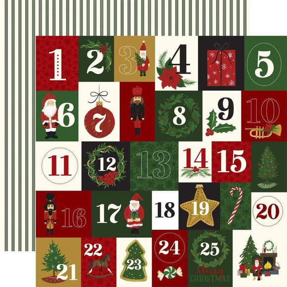 Scrapbooking  Here Comes Santa Claus Double-Sided Cardstock 12