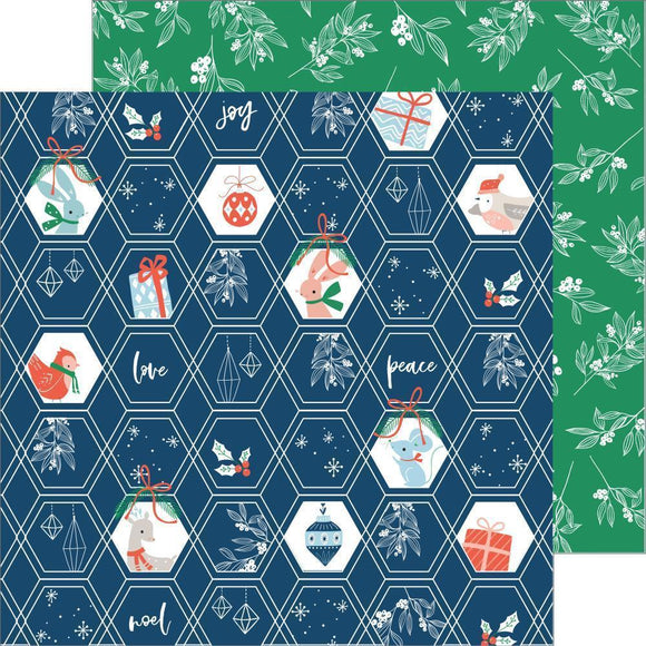 Scrapbooking  Holiday Vibes Double-Sided Cardstock 12