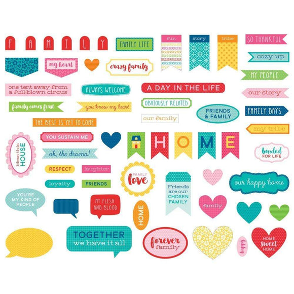 Scrapbooking  Home Sweet Home Cardstock Ephemera Words Paper 12x12