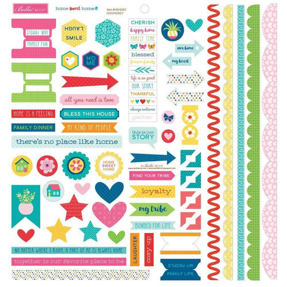 Scrapbooking  Home Sweet Home Cardstock Stickers 12