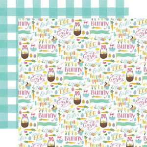 Scrapbooking  I Love Easter Double-Sided Cardstock 12"X12" - Easter Basket Paper 12x12