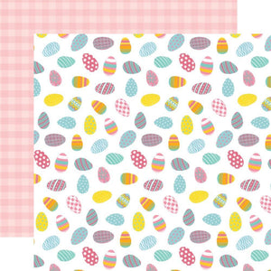Scrapbooking  I Love Easter Double-Sided Cardstock 12"X12" - Eggscellent Paper 12x12