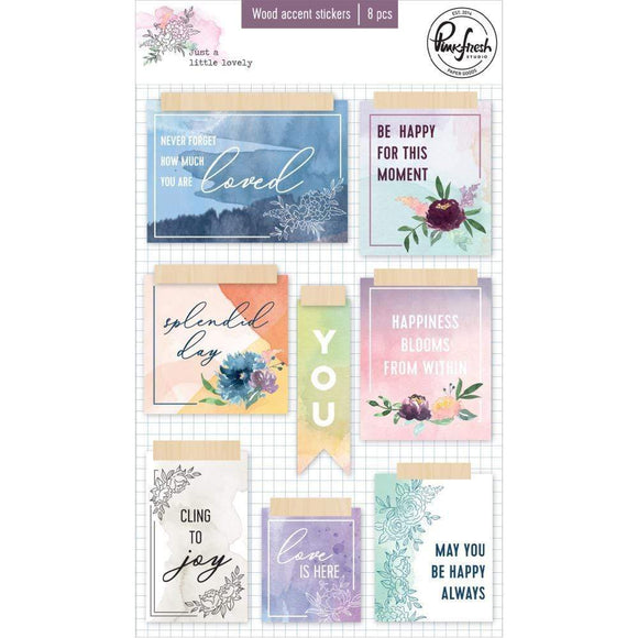 Scrapbooking  Just A Little Lovely Wood Veneer Stickers 5