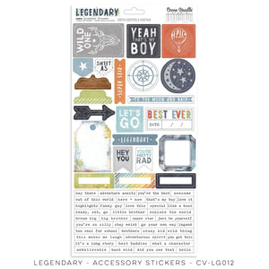 Scrapbooking  Legendary Accessory Sticker Sheet Paper 12x12