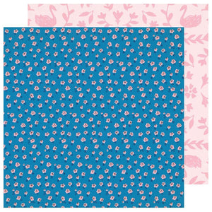 Scrapbooking  Maggie Holmes Sweet Story Double-Sided Cardstock 12"X12" - Pink Truffle Paper 12x12