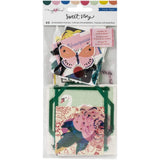 Scrapbooking  Maggie Holmes Sweet Story Ephemera Die-Cuts 40/Pkg Cardstock & Acetate Paper 12x12