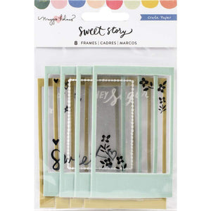 Scrapbooking  Maggie Holmes Sweet Story Puffy Frames 8/Pkg W/Acetate Window Paper 12x12