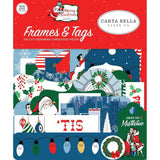 Scrapbooking  Merry Christmas Cardstock Ephemera 33/Pkg Frames & Tags Paper 12x12