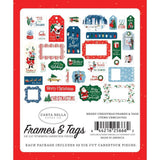 Scrapbooking  Merry Christmas Cardstock Ephemera 33/Pkg Frames & Tags Paper 12x12