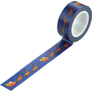Scrapbooking  Merry Christmas Decorative Tape 30' Dash Away Paper 12x12