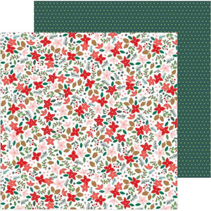 Scrapbooking  Merry Little Christmas Double-Sided Cardstock 12"X12" - Deck The Halls Paper 12x12