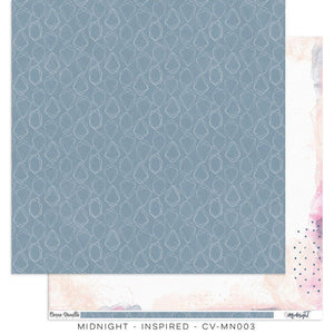 Scrapbooking  Midnight Double-Sided 12″x12″ Paper - Inspired Paper 12x12