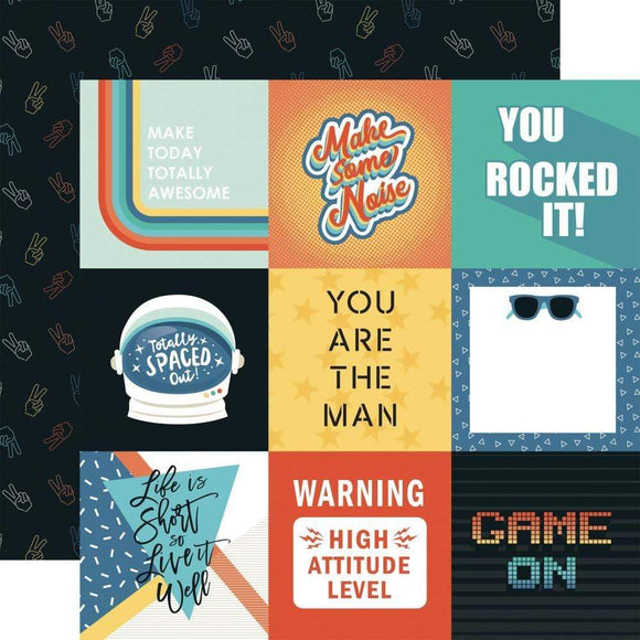 Scrapbooking  Teen Spirit Boy Double-Sided Cardstock 12