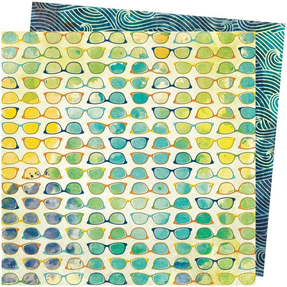 Scrapbooking  Vicki Boutin Let's Wander Double-Sided Cardstock 12