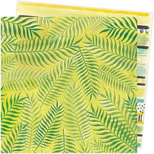 Scrapbooking  Vicki Boutin Let's Wander Double-Sided Cardstock 12"X12" - Escape Paper 12x12