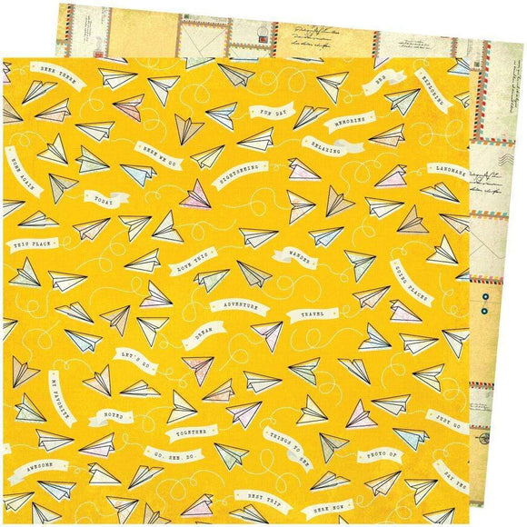 Scrapbooking  Vicki Boutin Let's Wander Double-Sided Cardstock 12