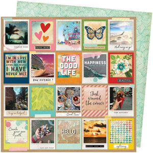 Scrapbooking  Vicki Boutin Let's Wander Double-Sided Cardstock 12"X12" - Picture Perfect Paper 12x12