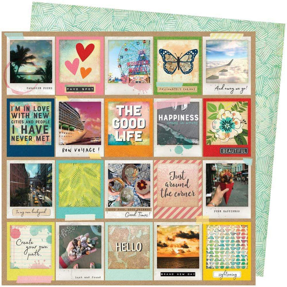 Scrapbooking  Vicki Boutin Let's Wander Double-Sided Cardstock 12
