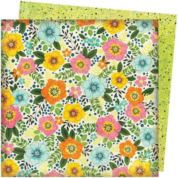 Scrapbooking  Vicki Boutin Let's Wander Double-Sided Cardstock 12