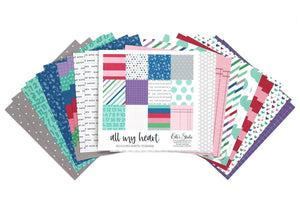 Scrapbooking  All My Heart 6 x 6 Paper Stack Paper Pad