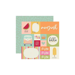 Scrapbooking  Best Year Ever Double-Sided Cardstock 12"X12" - August Paper Pad