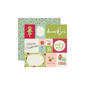 Scrapbooking  Best Year Ever Double-Sided Cardstock 12"X12" - December Paper Pad