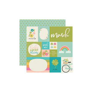 Scrapbooking  Best Year Ever Double-Sided Cardstock 12"X12" - March Paper Pad
