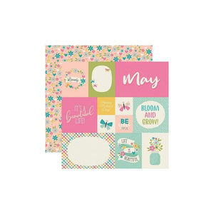 Scrapbooking  Best Year Ever Double-Sided Cardstock 12"X12" - May Paper Pad