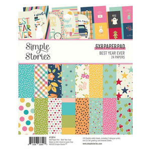 Scrapbooking  Best Year Ever Double-Sided Paper Pad 6"X8" 24/Pkg Paper Pad
