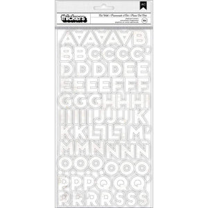 Scrapbooking  Heidi Swapp Art Walk Thickers Stickers 184/Pkg Alphabet/Chipboard Paper Pad