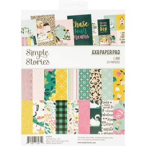 Scrapbooking  I Am Double-Sided Paper Pad 6"X8" 24/Pkg Paper Pad