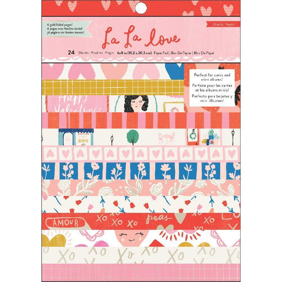 Scrapbooking  La La Love Single-Sided Card Making Pad 6
