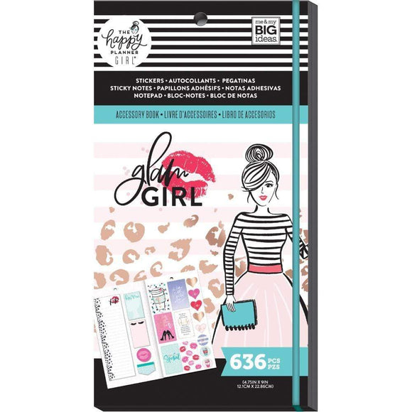 Scrapbooking  Happy Planner Accessory Book W/20 Sheets Glam Girl, 636/Pkg planner