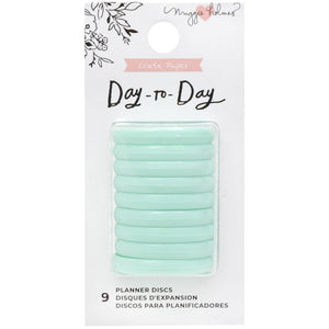 Scrapbooking  Maggie Holmes Day-To-Day Planner Small Discs 2"X4" 9/Pkg Mint planner