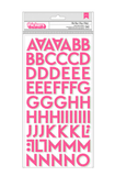 Scrapbooking  Dear Lizzy Here & Now Flip Flop Foam Alpha Thickers 124pk Puffy Stickers
