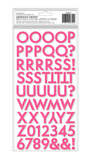 Scrapbooking  Dear Lizzy Here & Now Flip Flop Foam Alpha Thickers 124pk Puffy Stickers