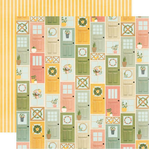 Scrapbooking  Spring Farmhouse Double-Sided Cardstock 12"X12" - Welcome Home