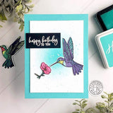 Scrapbooking  Hero Arts Clear Stamp & Die Combo Color Layering Hummingbird stamp